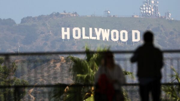 WGA strike: The iconic Hollywood sign is pictured in Los Angeles Sept. 25, 2023, the day after the Writers Guild of America announced it reached a preliminary labor agreement with major studios. (OSV News photo/Mario Anzuoni, Reuters)