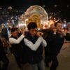 On Sept. 30, 2023, St. Thérèse's relics are taken from the Carmel, where she was a cloistered nun, and brought in procession into the Basilica of St. Thérèse in the northern French town of Lisieux. Nearly 30,000 pilgrims flocked to Lisieux for the so-called Theresian feasts, celebrated Sept. 30- Oct. 8 in France's northern Normandy region, where the famous French saint, born Jan. 2, 1873, lived and died. (OSV News photo/courtesy Sanctuary of St. Thérèse of Lisieux)