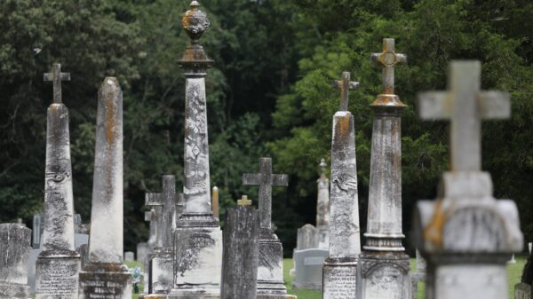 Tombstones are pictured in the cemetery at historic St. Mary's Catholic Church in Bryantown, Md., Aug. 25, 2022. (OSV News photo/CNS file, Bob Roller)