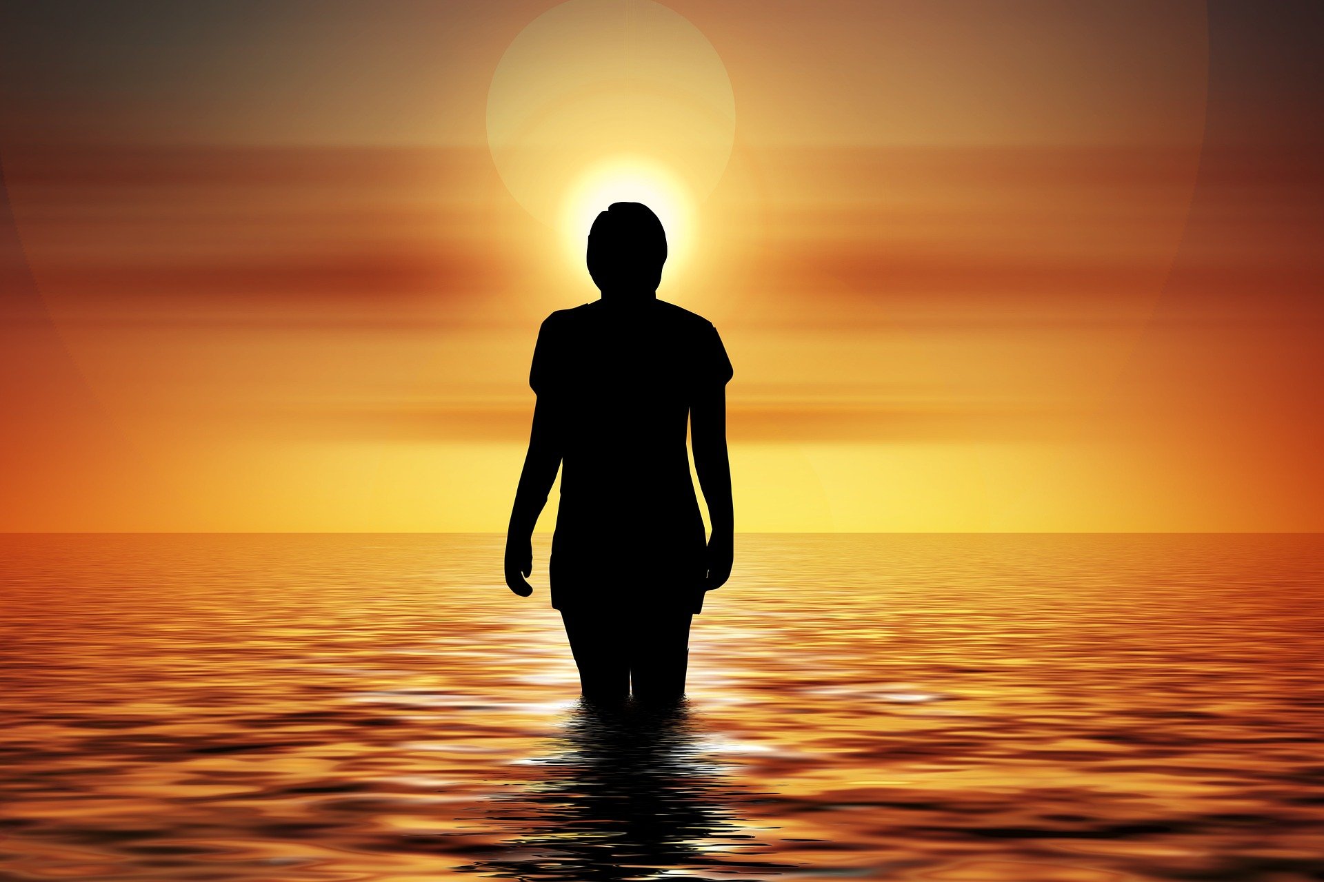 A silhouette of a solitary individual walking toward the sun. Nov. 18 marks International Survivors of Suicide Loss Day, dedicated to those who wrestle with the complex and often silent grief of having lost loved ones to suicide. (OSV News photo/Gerd Altmann, Pixabay)