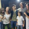 Hadas, second from left, and Ofer Kalderon, second from right, pose in an undated family photo in Kibbutz Nir Oz, Israel, with their four children, from left, Sahar, now 16; Rotem, 19; Erez, 12; and Gaia, 21. Sahar and Erez along with their father were taken hostage by Hamas Oct. 7, 2023. The two children were in the fourth group of hostages released by Hamas Nov. 27. The father remains captive. Hadas' mother and niece have been reported murdered in Gaza. (OSV News photo/courtesy Hadas Kalderon) Editors: best quality available.