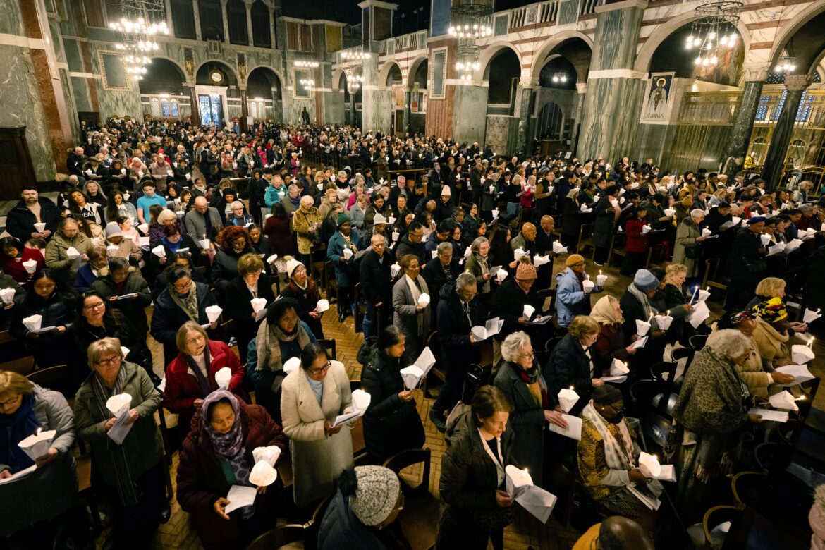 BLESSING SICK WESTMINSTER CATHEDRAL LONDON