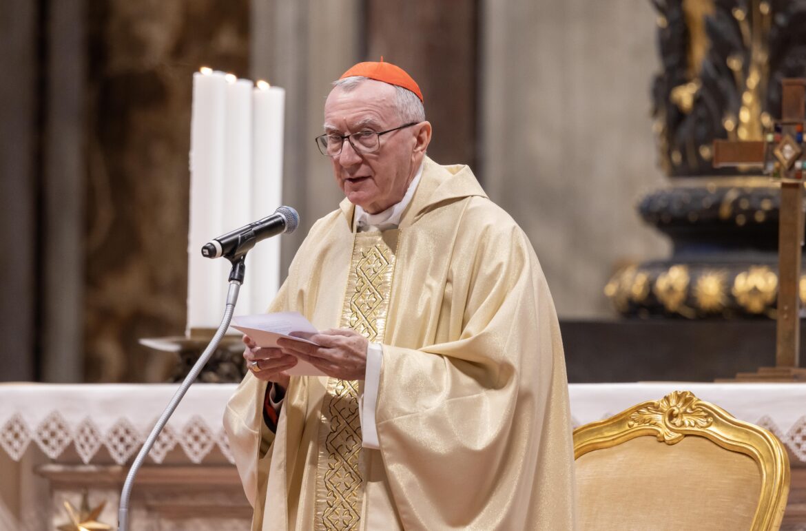 CARDINAL PIETRO PAROLIN MASS APRIL 2, 2025