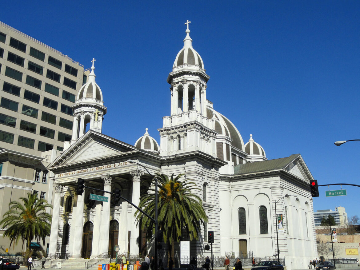 Cathedral Basilica of Saint Joseph in San Jose, California, is shown in a 2012 photo. (OSV News photo/public domain, Wikimedia Commons)