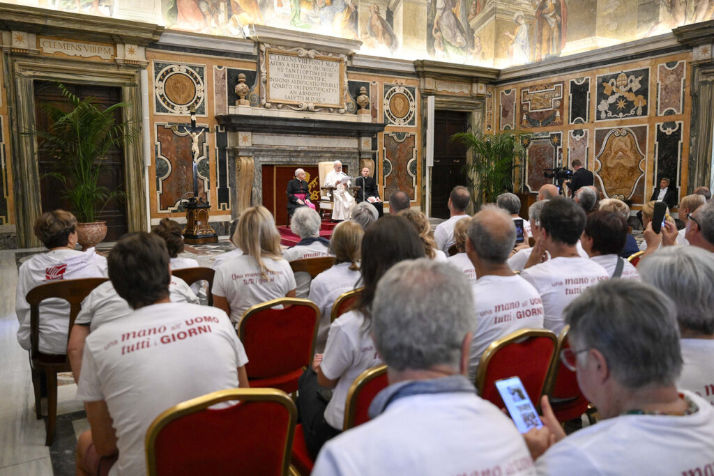Pope says true chari...