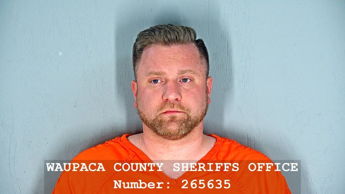 Father Andrew Showers, director of the Office of Worship for the Diocese of Madison, Wis., and parochial vicar for Our Lady of Guadalupe Parish, had been "taken into custody Aug. 24, 2025, on allegations of child enticement, use of a computer to facilitate a child sex crime, and attempted second degree sexual assault of a child." Father Showers is pictured in a booking photo. (OSV News photo/Waupaca County Sheriff's Office)