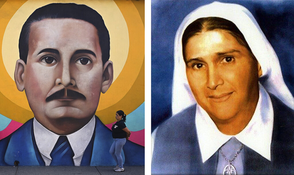 A combination photo shows images of Blessed José Gregorio Hernández and Blessed María Carmen Elena Rendiles Martínez. As Venezuelans wait for the Oct. 19, 2025, canonization of the South American country's first saints, both the church and the government are preparing for the unprecedented event, promoting restoration works and planning the logistics of the several activities that will happen in Caracas and elsewhere. (OSV News photo/Gaby Oraa, Reuters, Catholic Press Photo)
