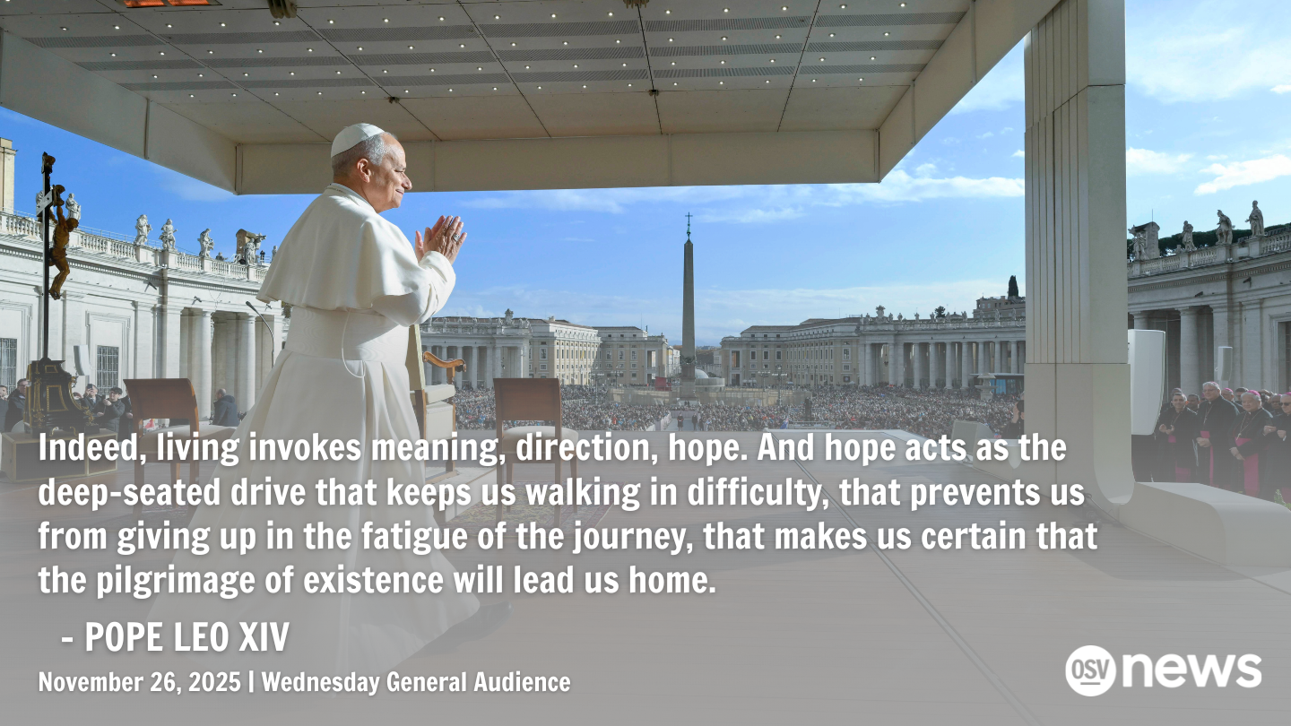 Full text: Pope Leo XIV’s Nov. 26, 2025, general audience