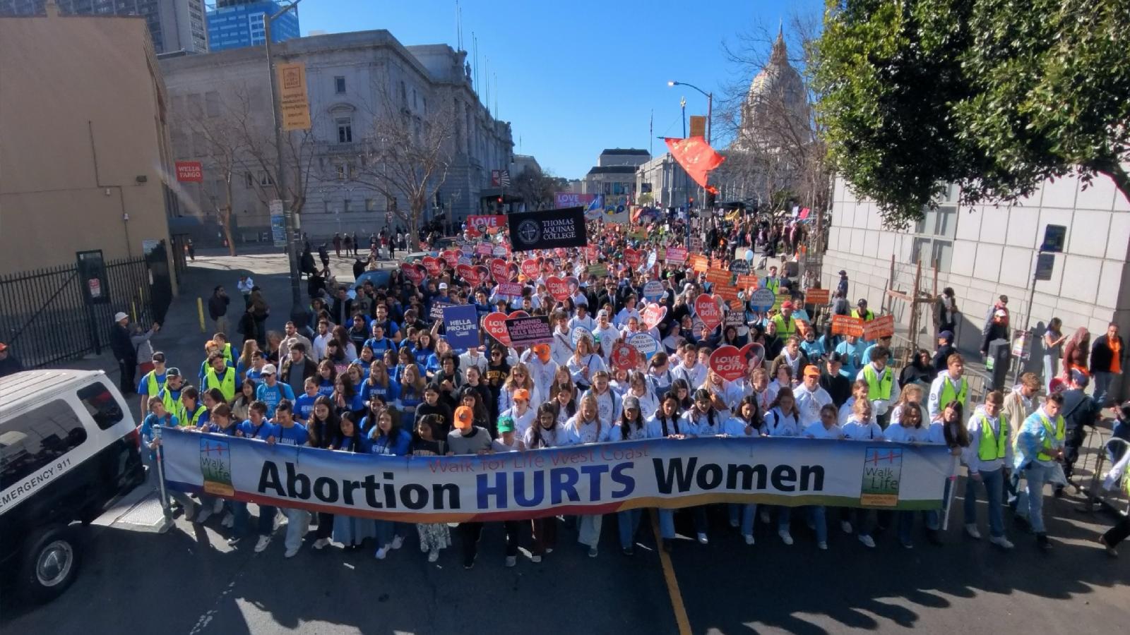 Tens of thousands take to San Francisco streets for the 22nd annual Walk for Life West Coast