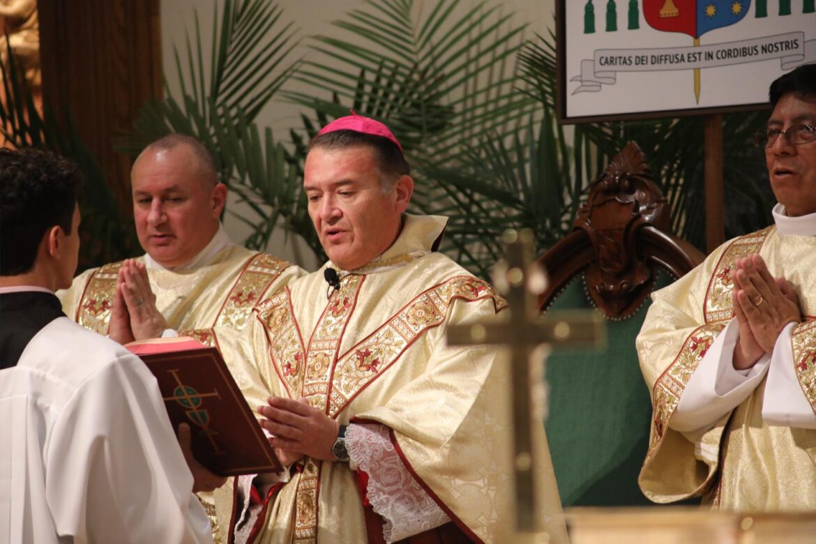 Bishop Mario Alberto Avilés concelebrates his Mass of installation at the Most Precious Blood Church in Corpus Christi, Texas, Jan. 28, 2026. He became the ninth bishop of the Diocese of Corpus Christi. (OSV News photo/courtesy Diocese of Corpus Christi)