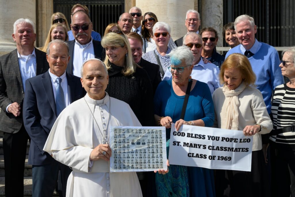 Childhood classmates from the United States reunite with Pope Leo